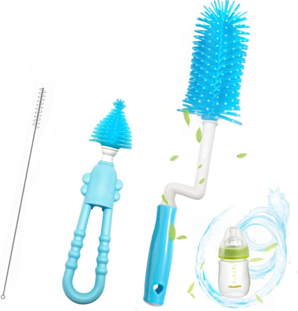 Lot de 5 brosses à biberons longues avec brosse à biberon, pour bouteilles, bouteilles en verre, biberons, verres Lot de 5 brosses à biberons longues avec brosse à biberon, pour bouteilles, bouteilles en verre, biberons, verres
